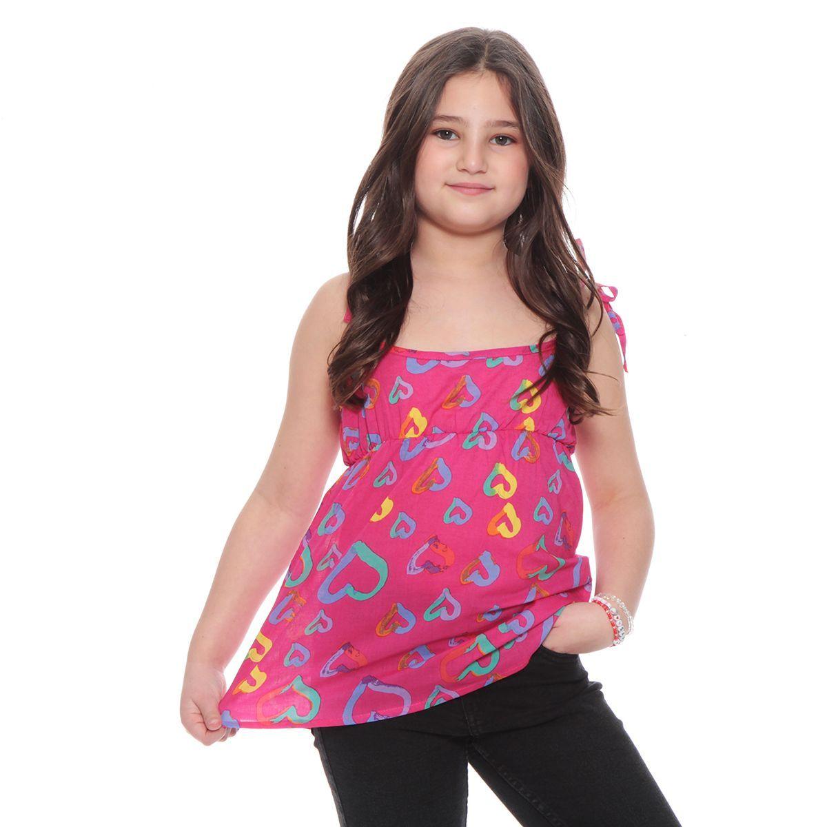 Blusa Infantil Con  Estampado Corazon-0