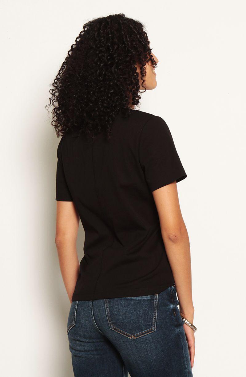 Polera Manga   Corta Escote V-4