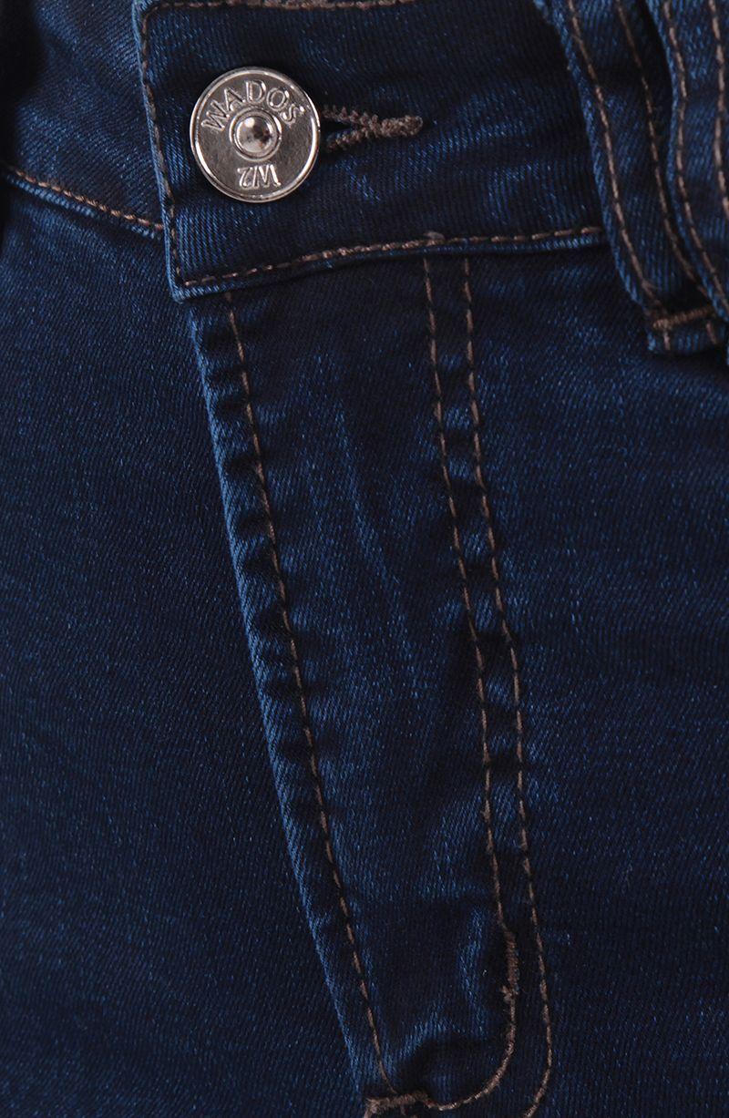 Jeans Wide Leg Tiro Medio Pretina Basica Un Boton-9