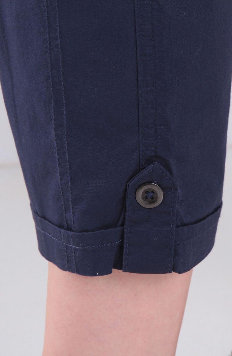 Pantalon Crop Tiro Alto Pretina Basica 1 Boton-8