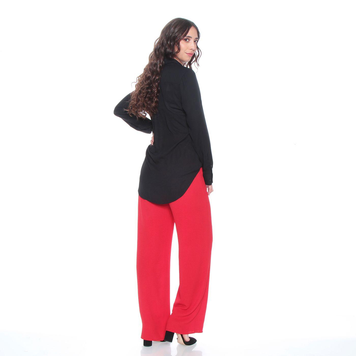 Blusa M/l Abotonada En Delantero Y Bolsillos Con Tapeta-6