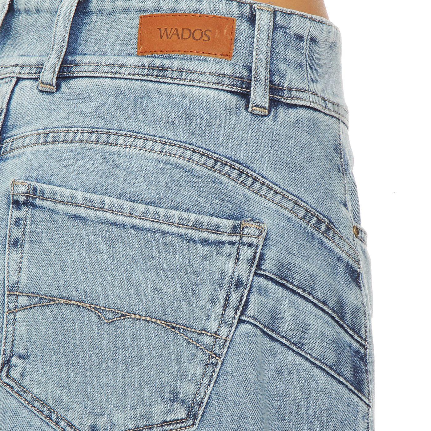 Falda Denim Tiro Alto Push Up Pretna 2 Botones-8