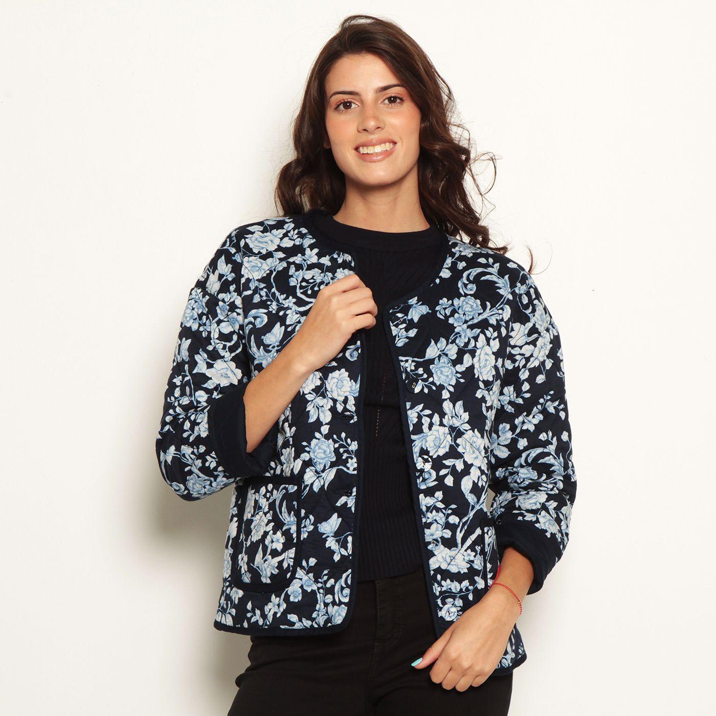 Chaqueta Manga Larga Reversible  Con Bolsillos-5