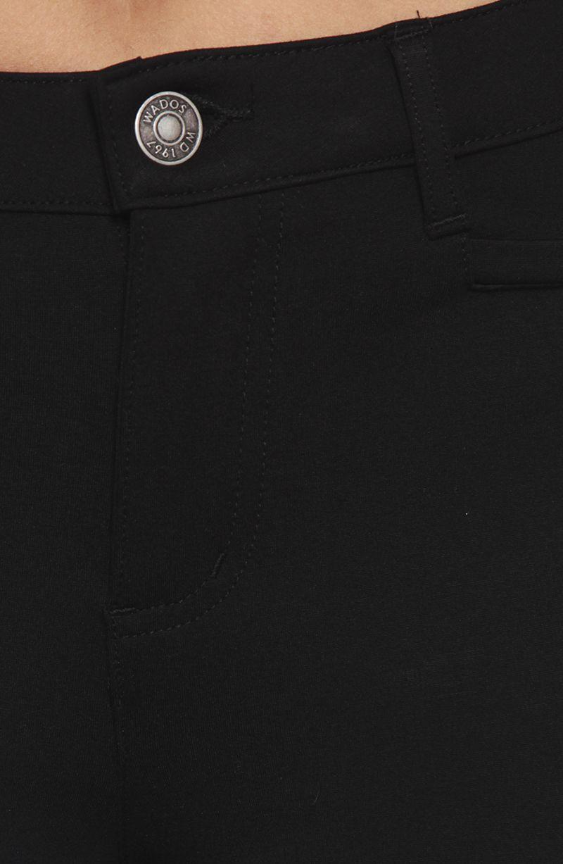 Ponte Recto Tiro Alto Pretina Basica Un Boton Bolsillos Falsos-4