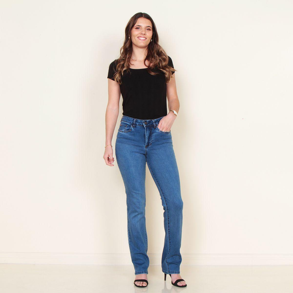 Jeans Tiro Alto Push In Push Up Pretina 1 Boton Aplicacion Tachas-0