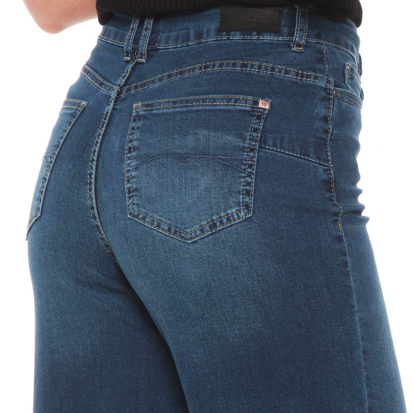 Jeans Wide Leg Tiro Alto Pretina 1 Boton-5