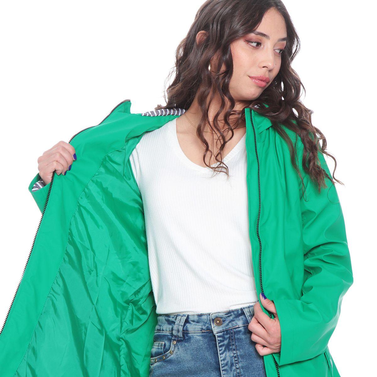 Chaqueta Impermeable Manga Larga Con Capucha-3