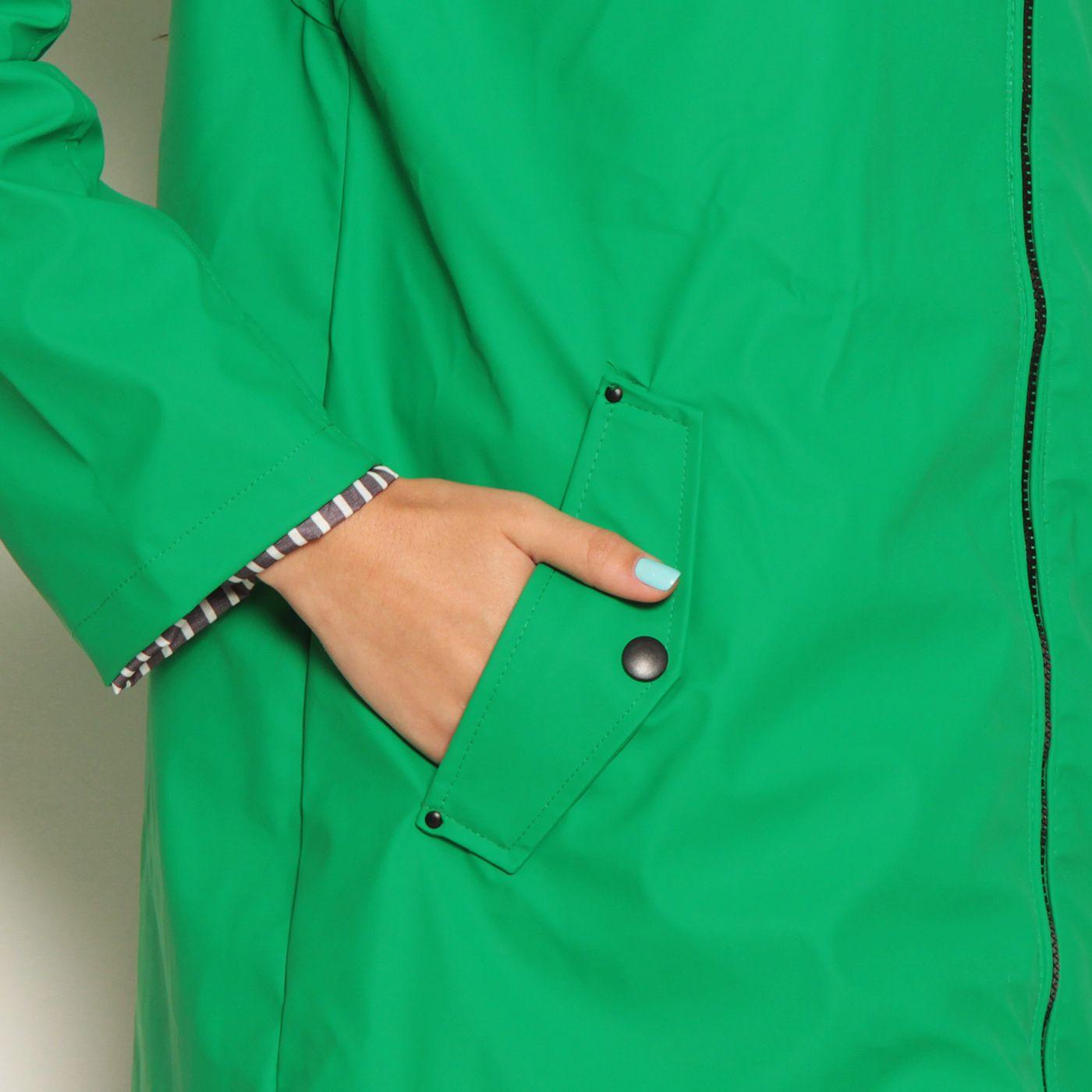 Chaqueta Impermeable Manga Larga Con Capucha-2