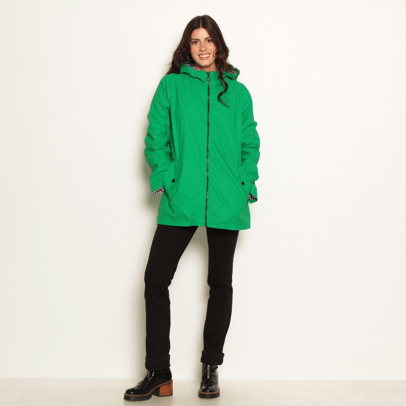 Chaqueta Impermeable Manga Larga Con Capucha-4