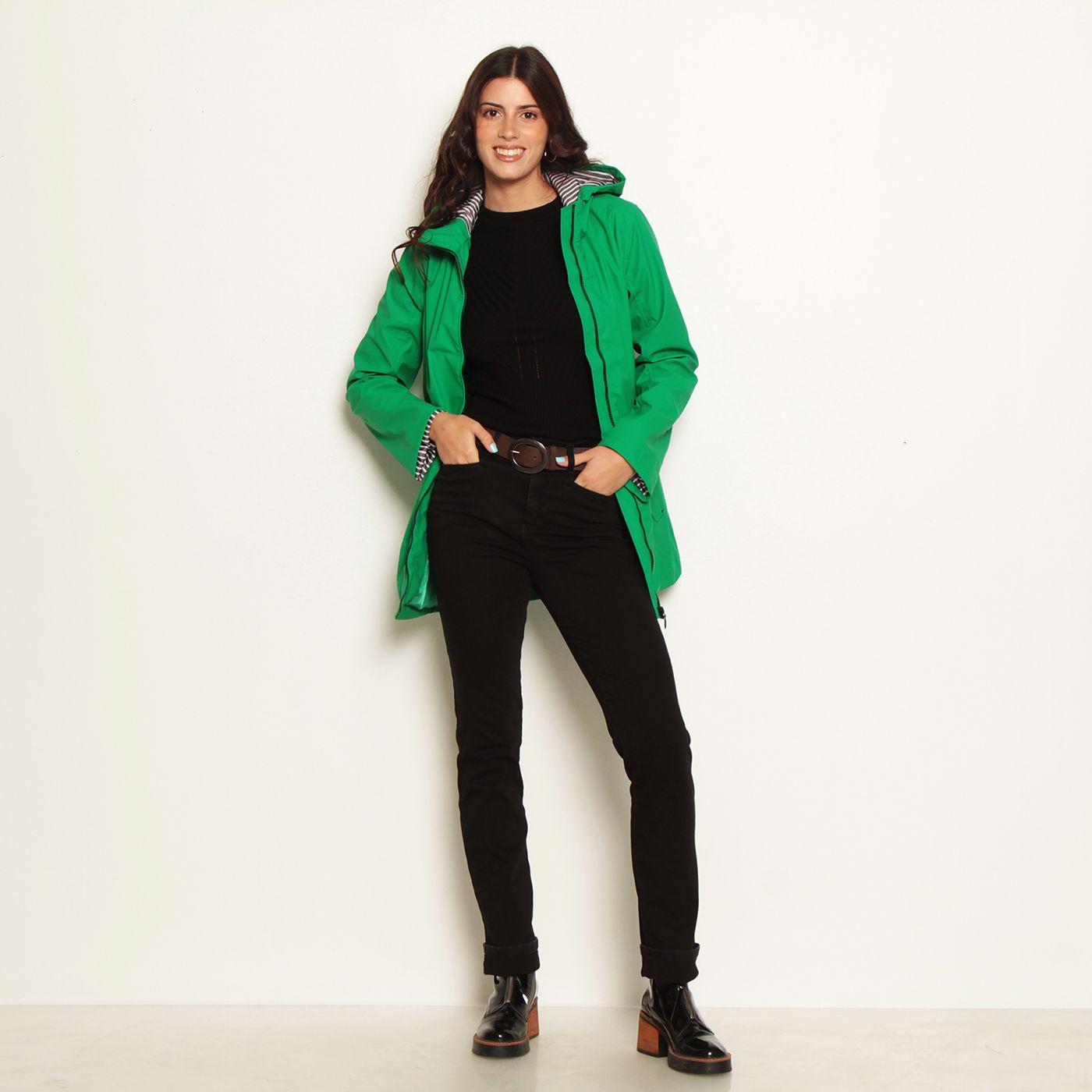 Chaqueta Impermeable Manga Larga Con Capucha-6