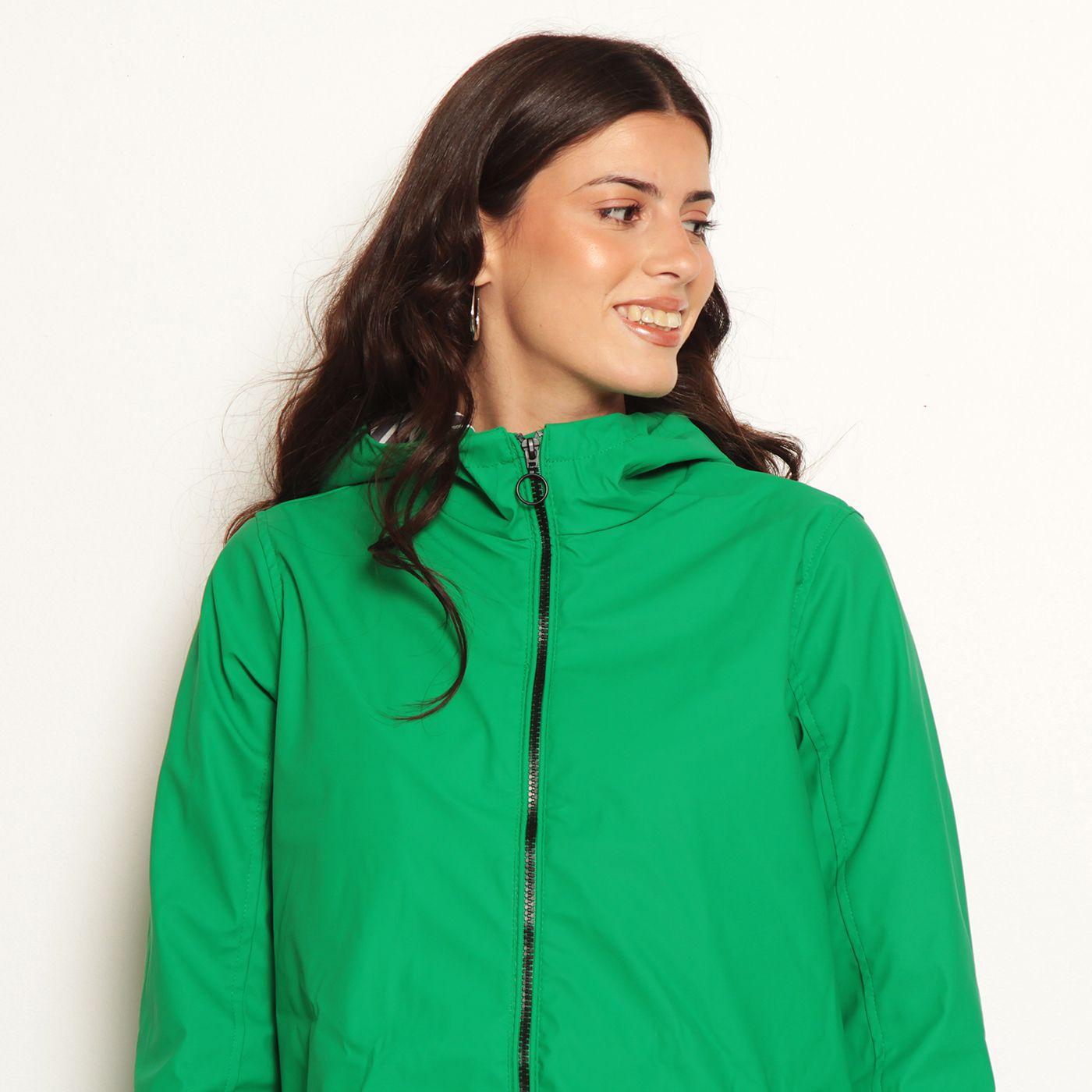 Chaqueta Impermeable Manga Larga Con Capucha-7