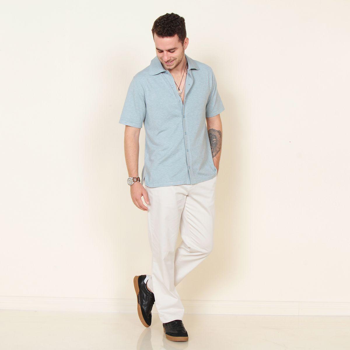 Camisa Manga Corta Sport Abotonada-3