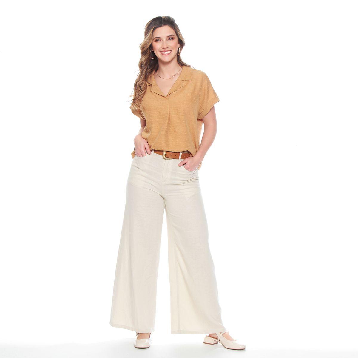 BLUSA MANGA CORTA  ESCOTE V-3