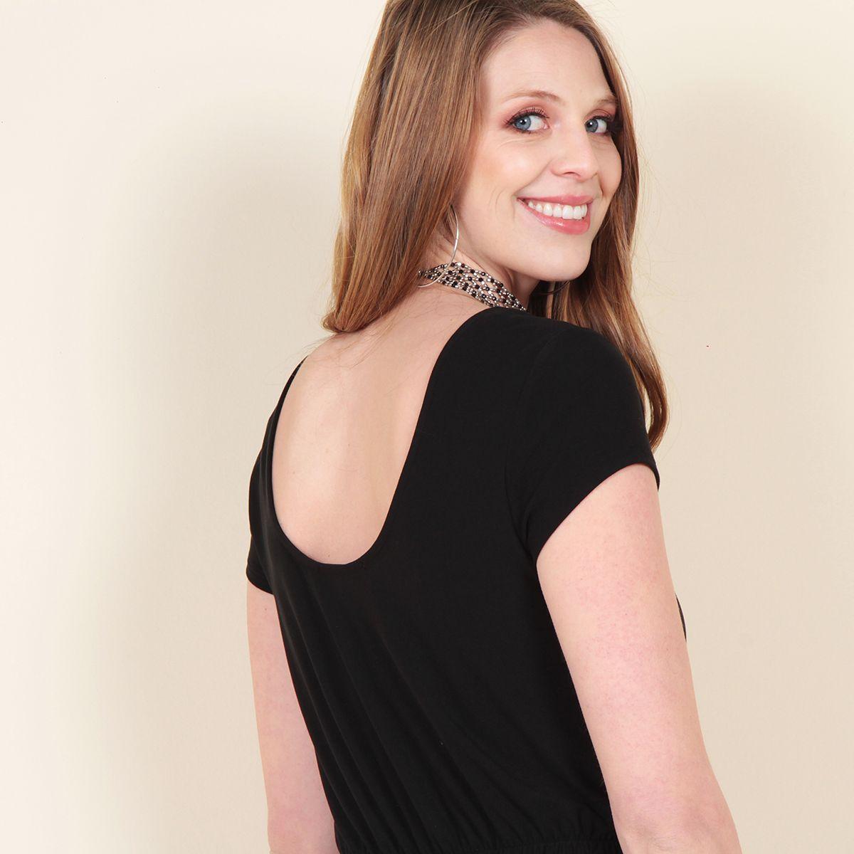 Enterito Cargo Manga Corta Escote Redondo Con Cintura Ajustable-5