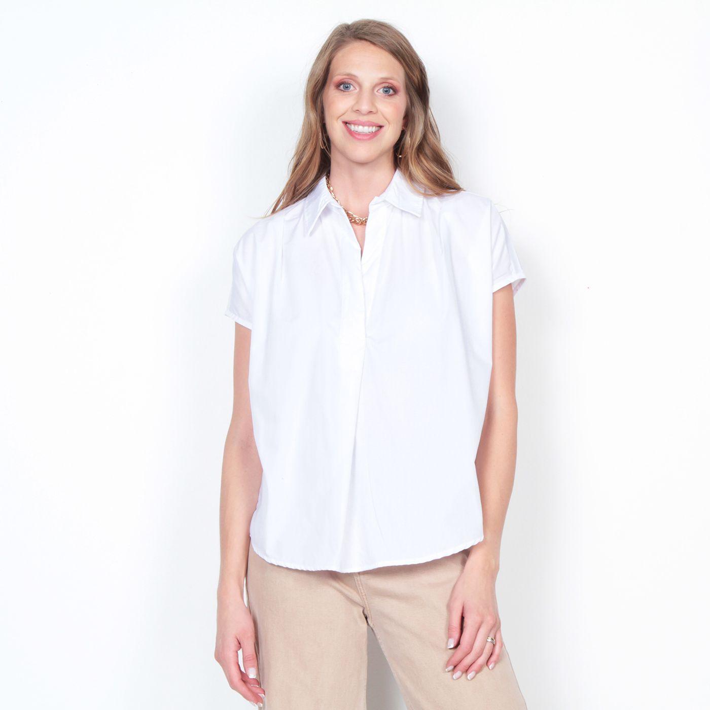 Blusa Sin Manga Solido Con Espalda En Brodery-0