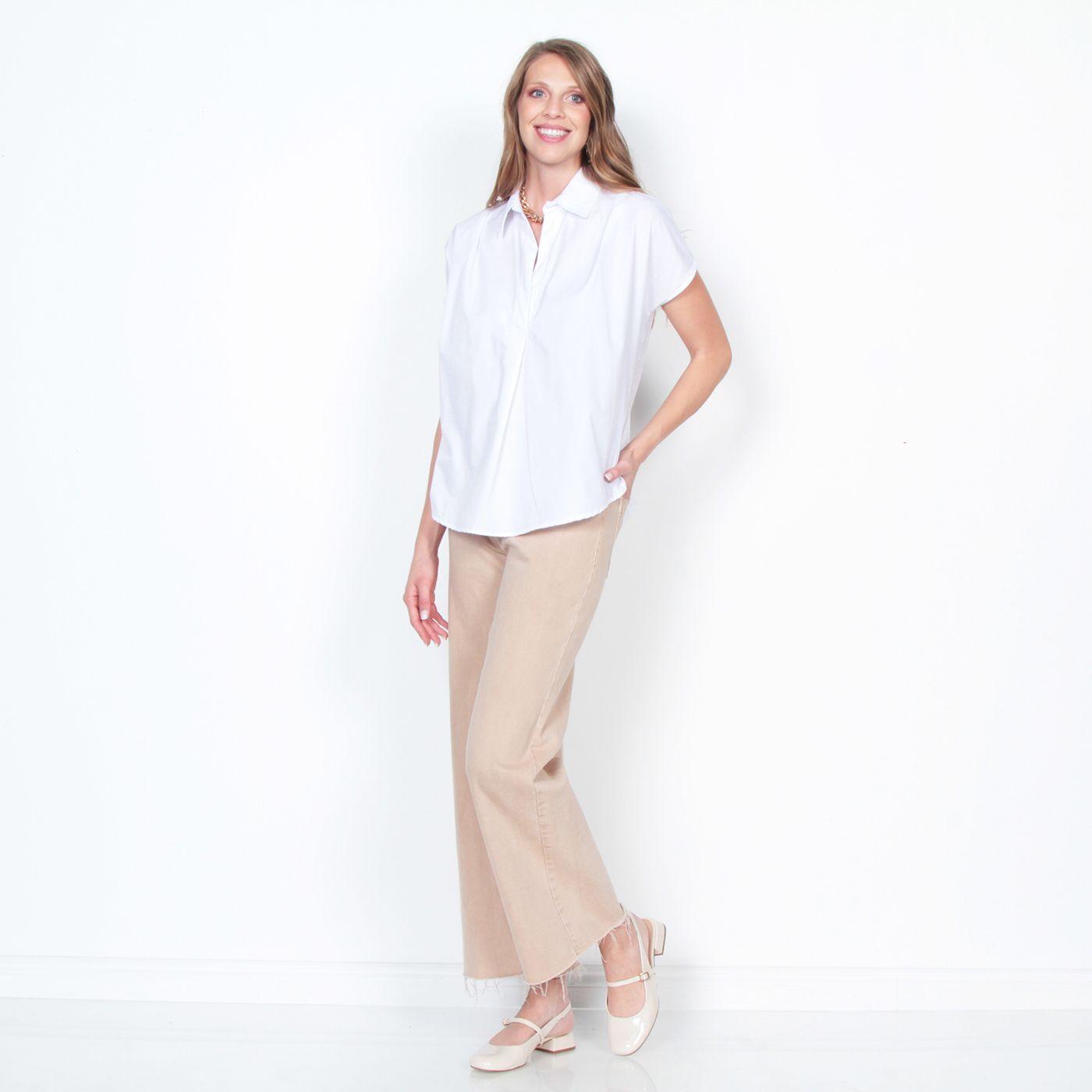 Blusa Sin Manga Solido Con Espalda En Brodery-2