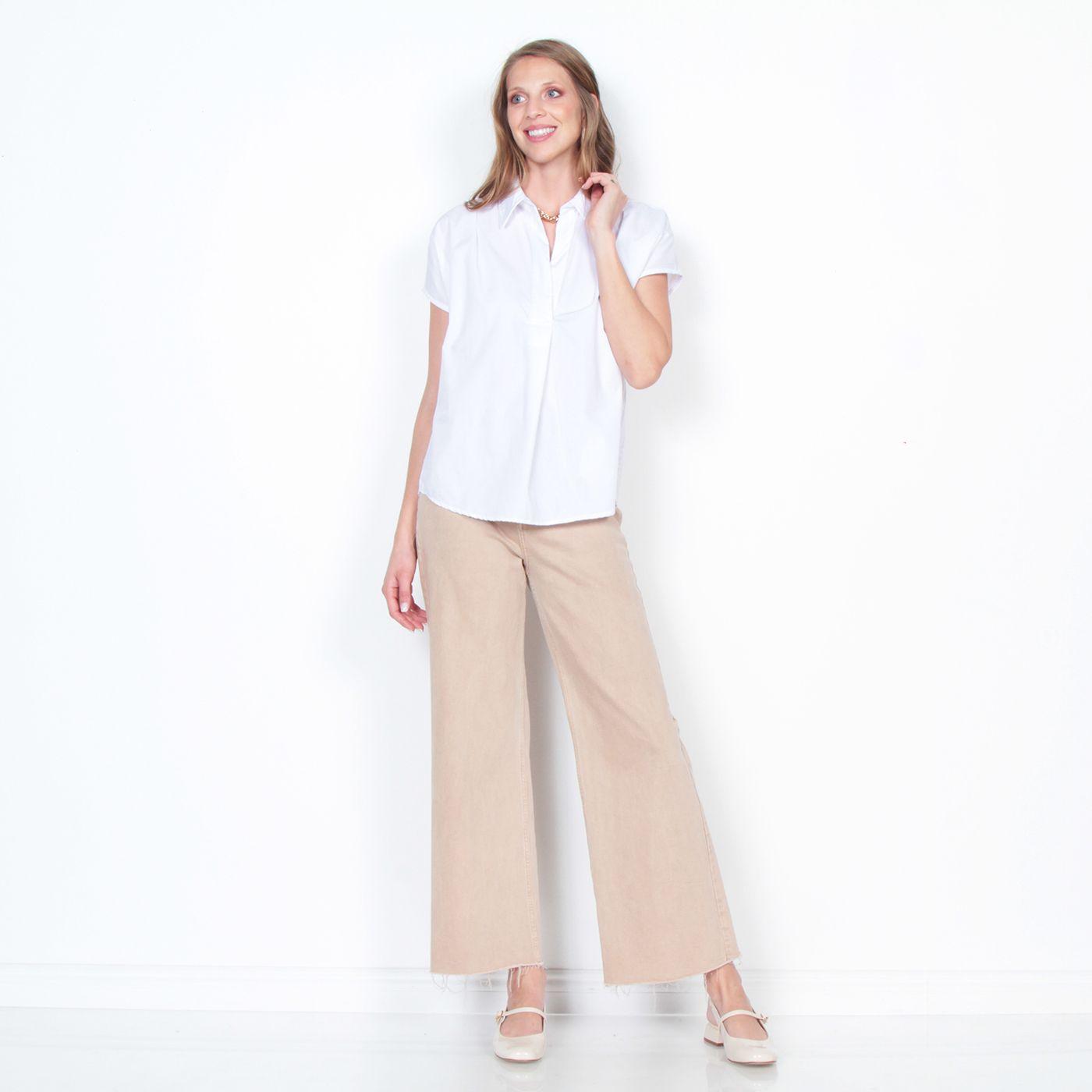 Blusa Sin Manga Solido Con Espalda En Brodery-3