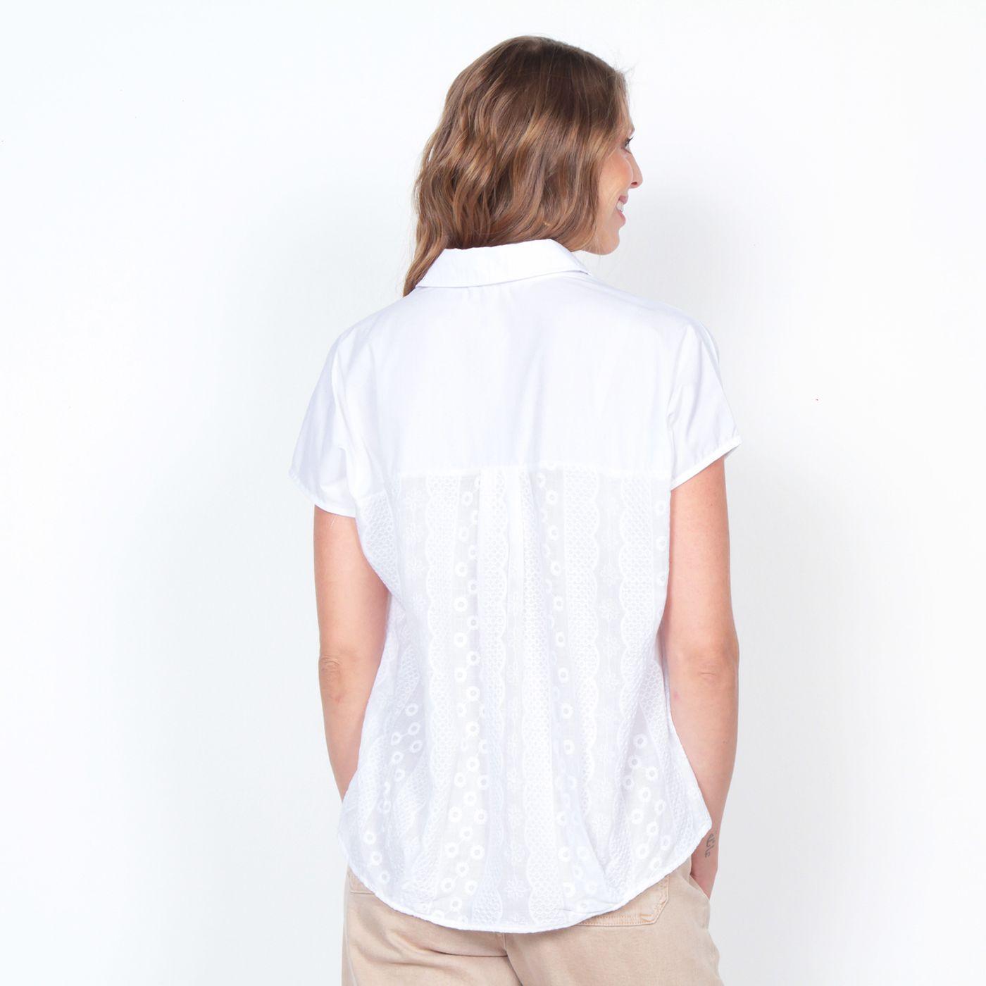 Blusa Sin Manga Solido Con Espalda En Brodery-5