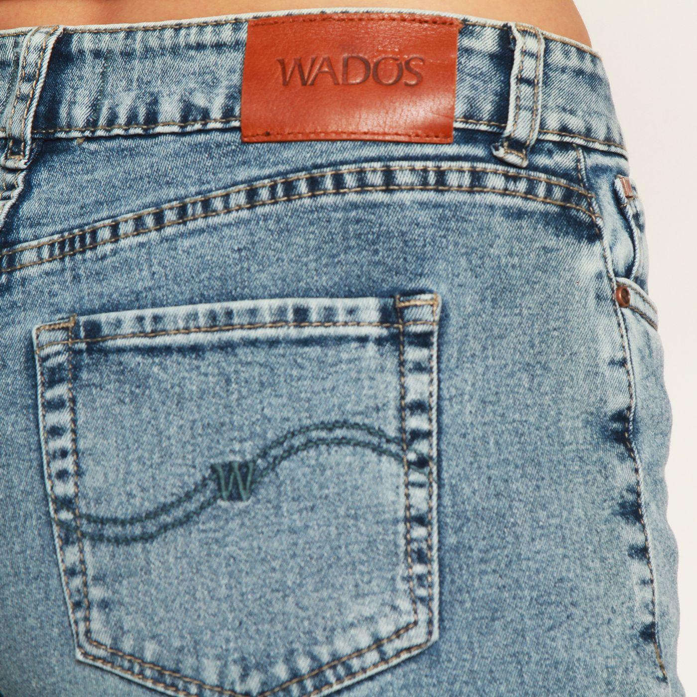 Jeans Wide Tiro Medio Pretina Basica 2 Boton-8
