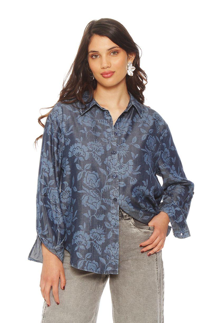 Blusa Manga Larga Lyocell Estampado-0