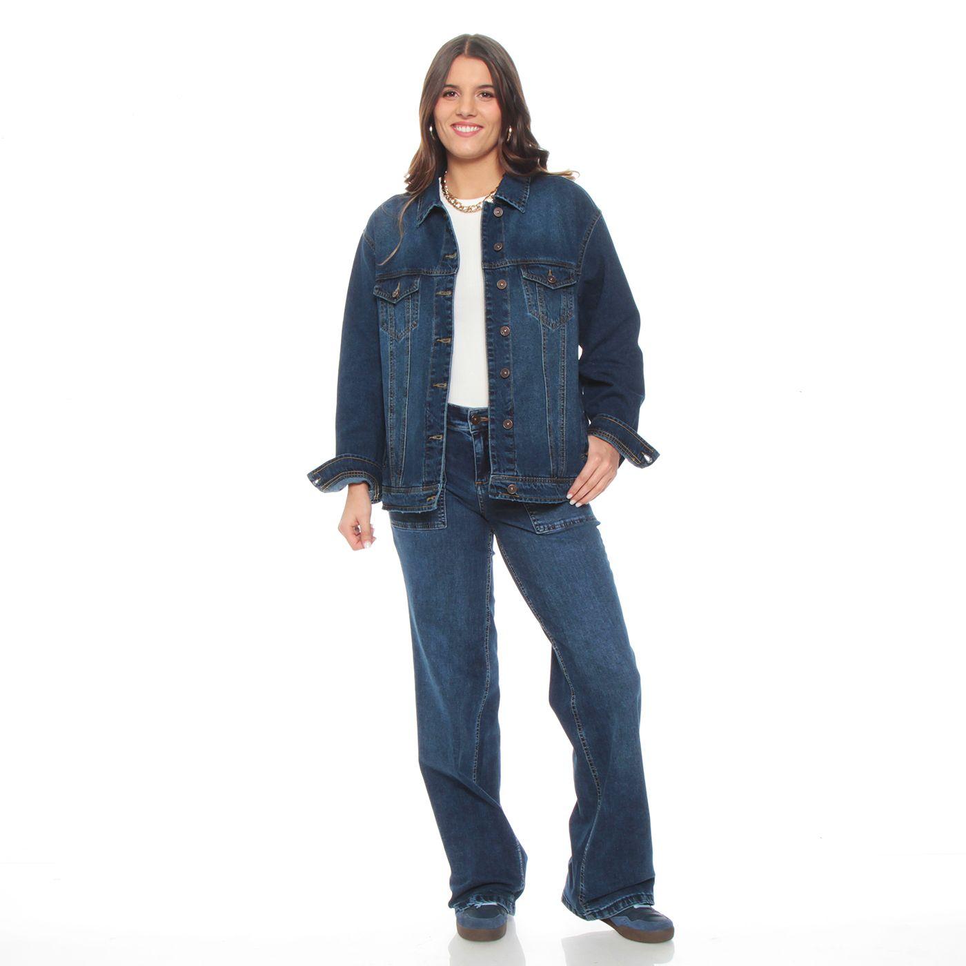 Chaqueta Demin Manga Larga Cuello Camisero Bolsillos-5