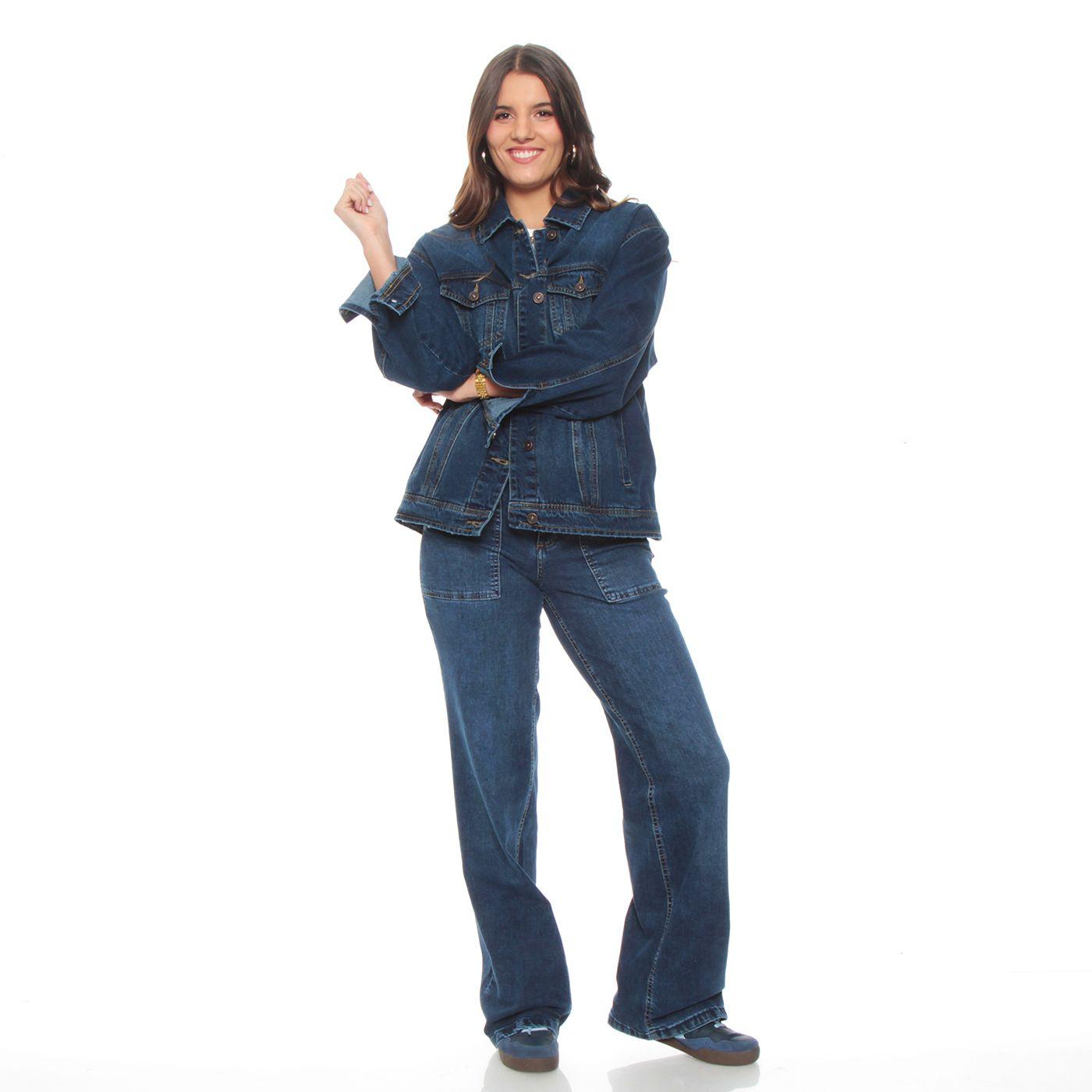 Chaqueta Demin Manga Larga Cuello Camisero Bolsillos-6