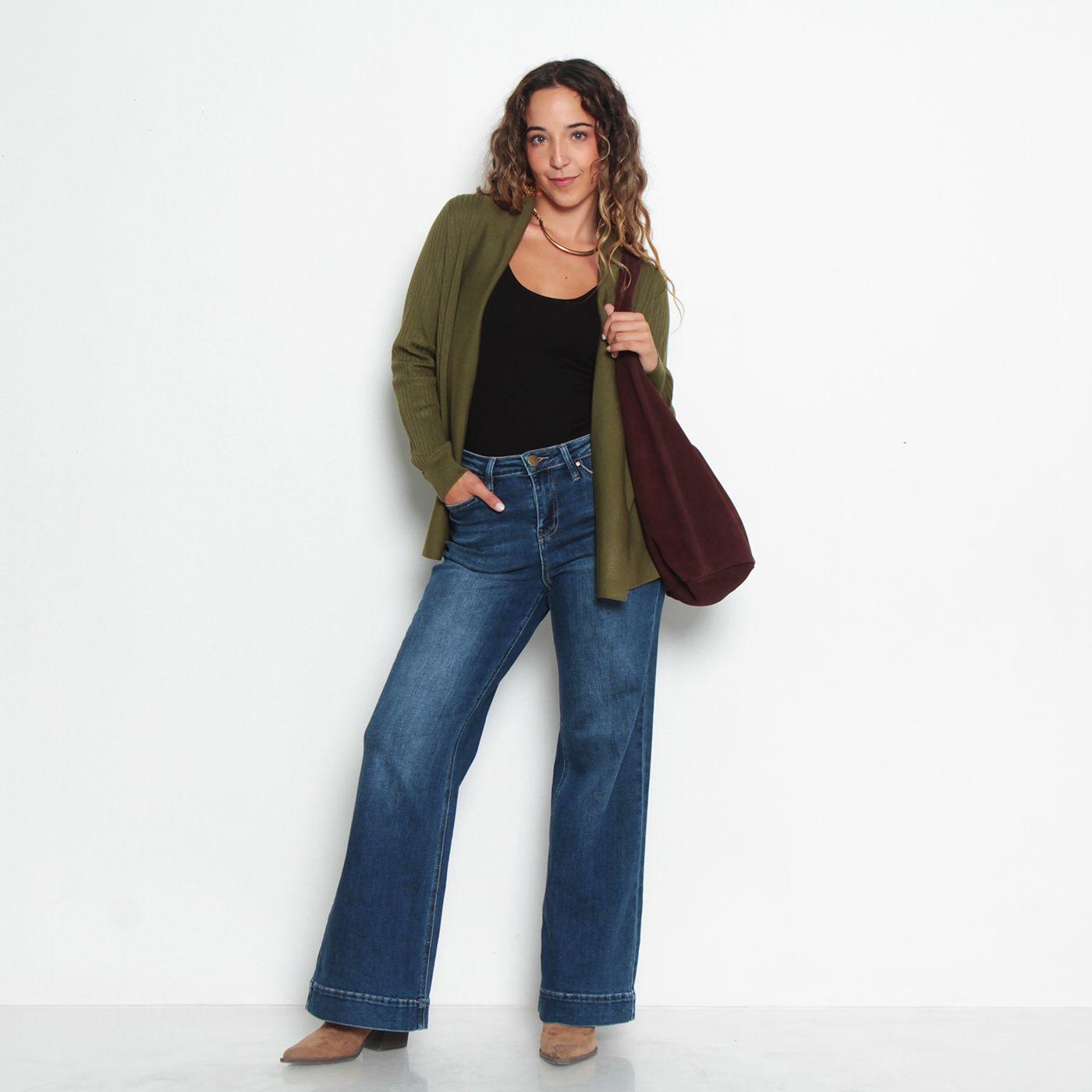 Chaleco Manga Larga Con  Solapa-5