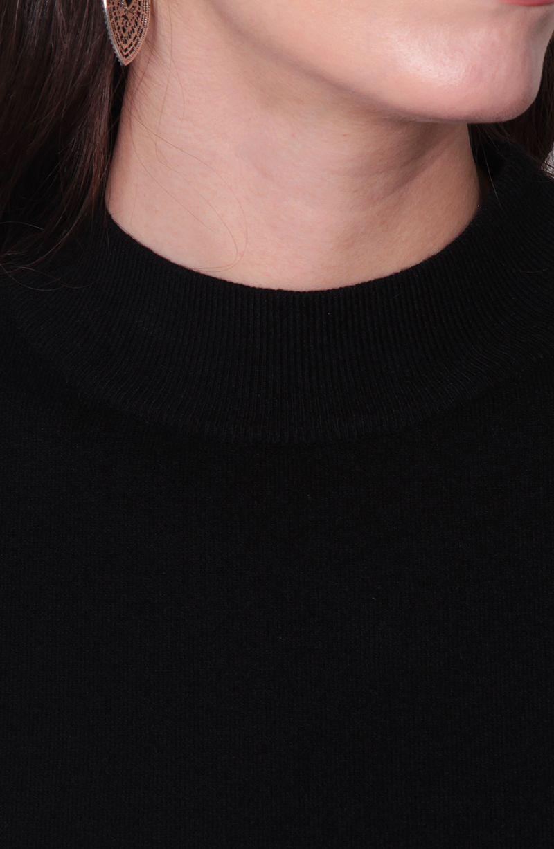 Sweater Manga Larga  Cuello Subido-1