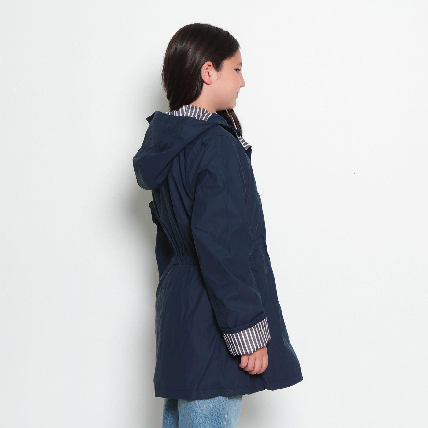 Chaqueta Impermeable Manga Larga Con Capucha NiÑa-6