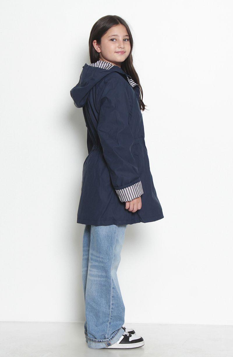 Chaqueta Impermeable Manga Larga Con Capucha NiÑa-7