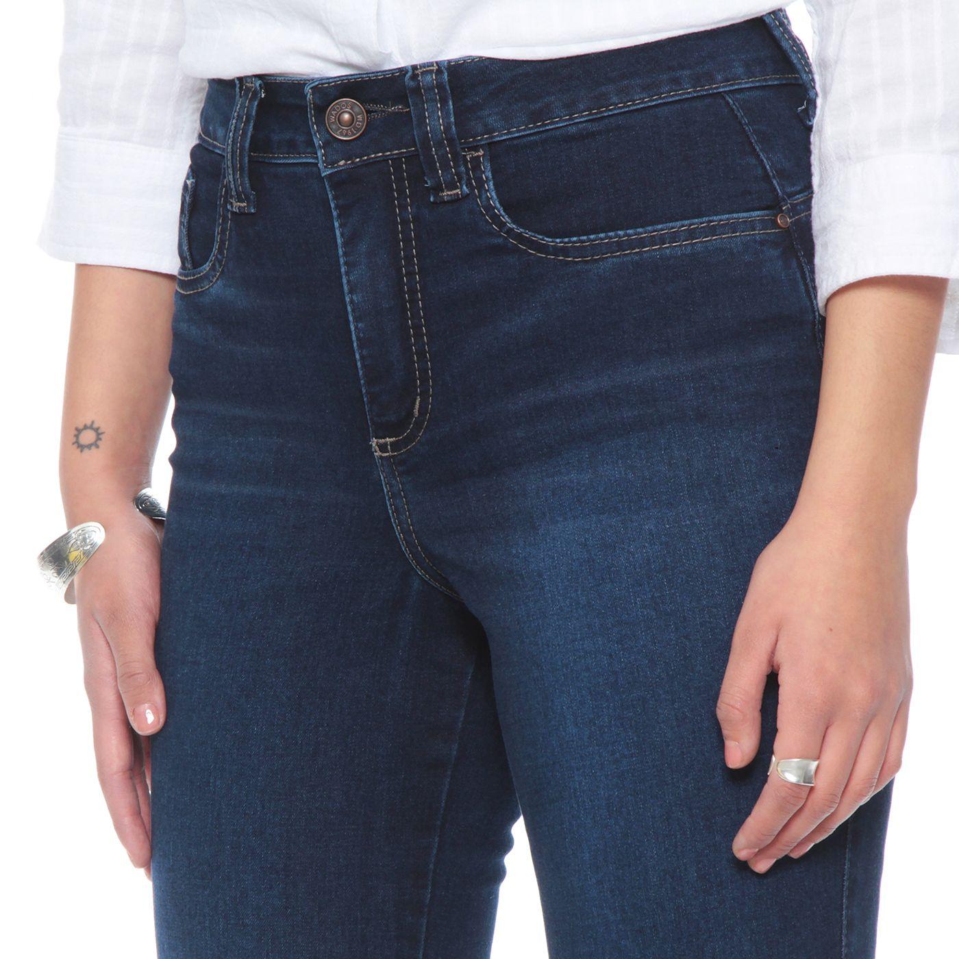 Jeans Recto Tiro Alto Push In Push Up Pretina 1 Boton-2