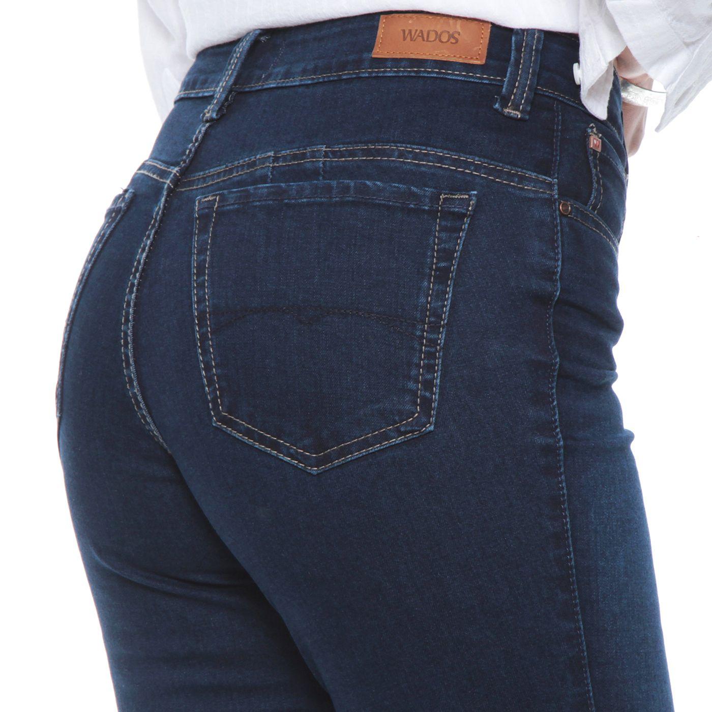 Jeans Recto Tiro Alto Push In Push Up Pretina 1 Boton-5