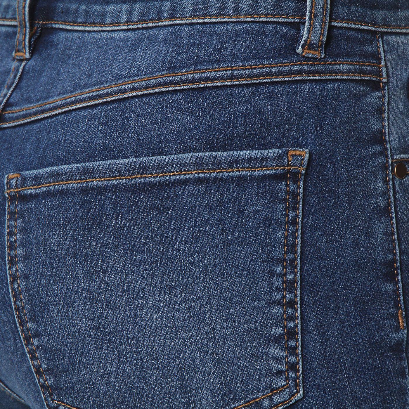 Jeans Recto Tiro  Alto Pretina Basica 1  Boton-9