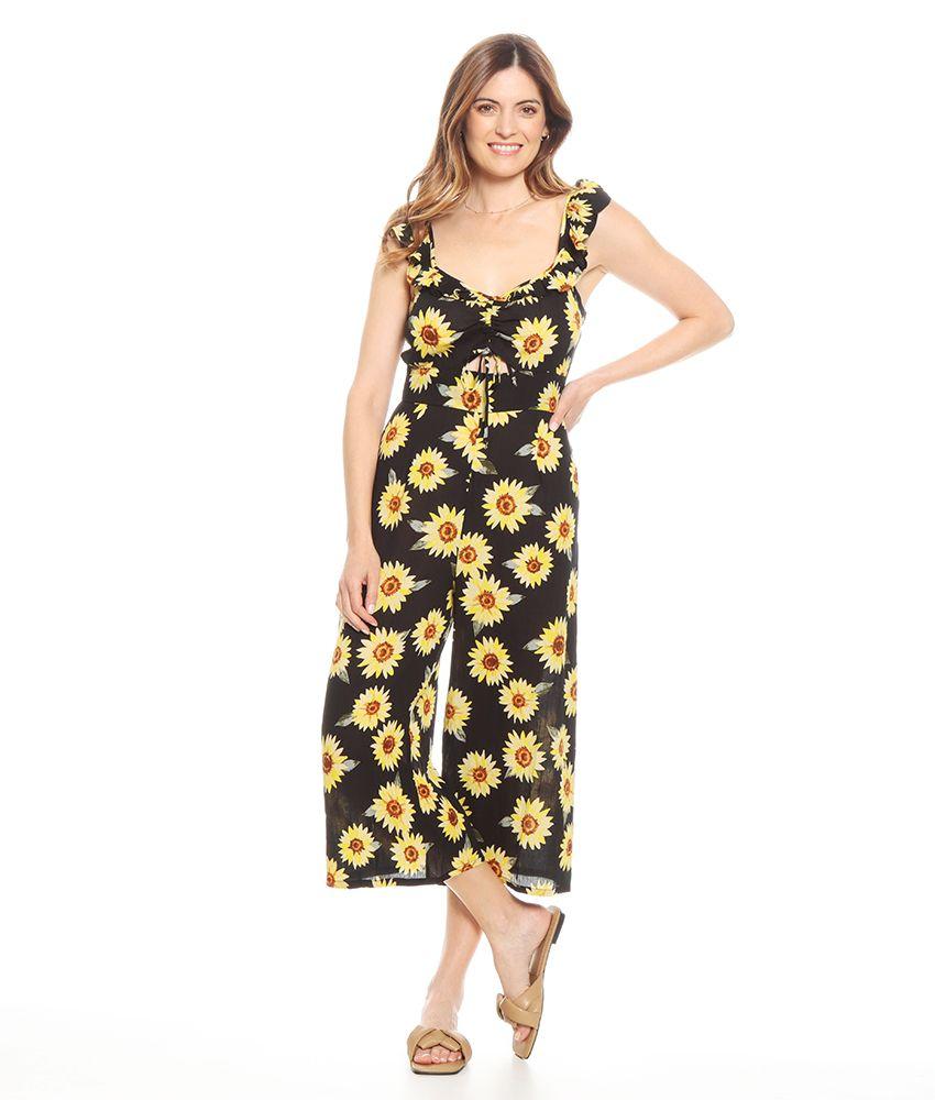 Enterito Sin Manga Tirante Ajustable Con Detalle Escote Pabilo-3