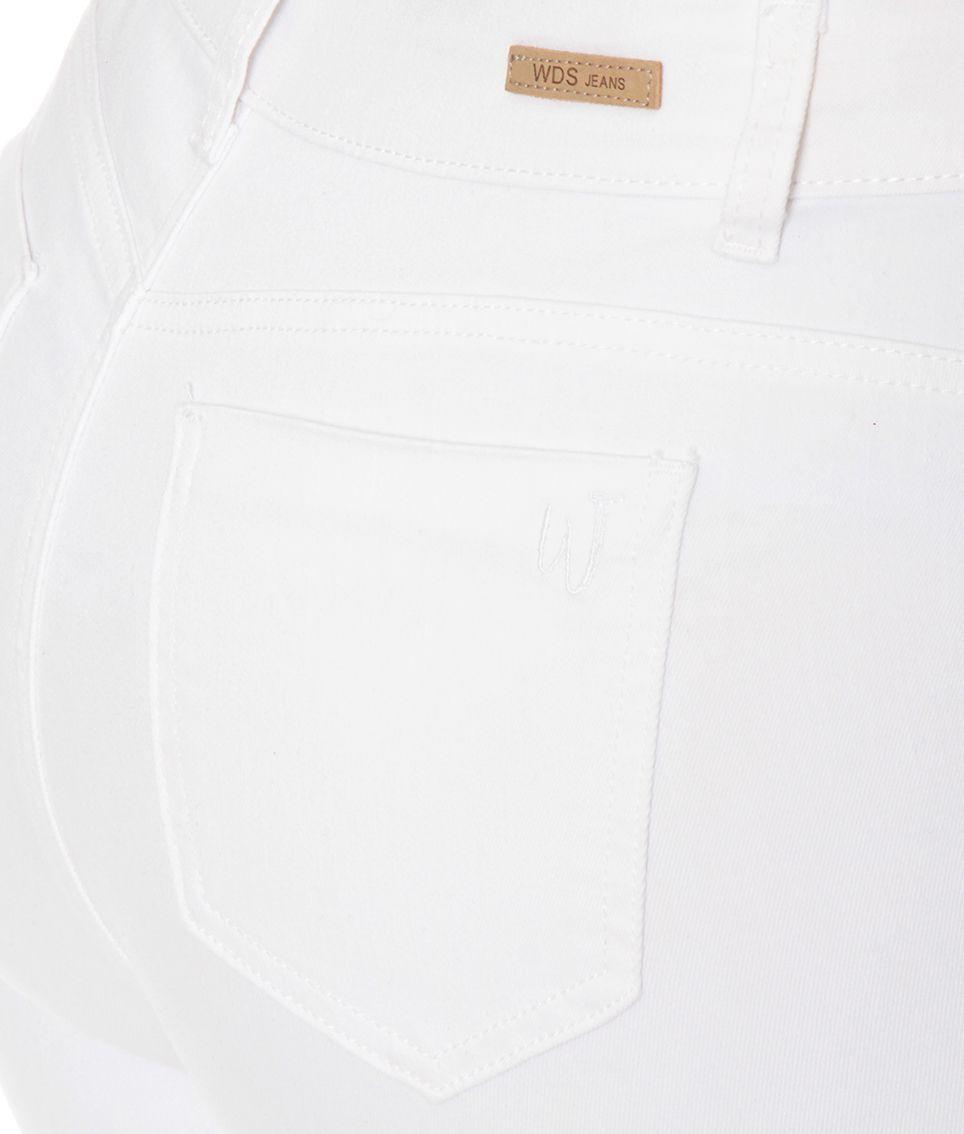 Jeans Basico Flare Tiro Alto Pretina Basica Un Boton-4