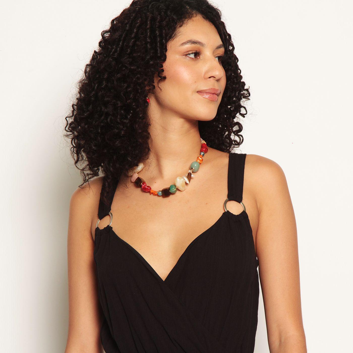 Enterito Sin Manga Solido Con Lazo En Cintura  Con Bolsillos Escote V-2