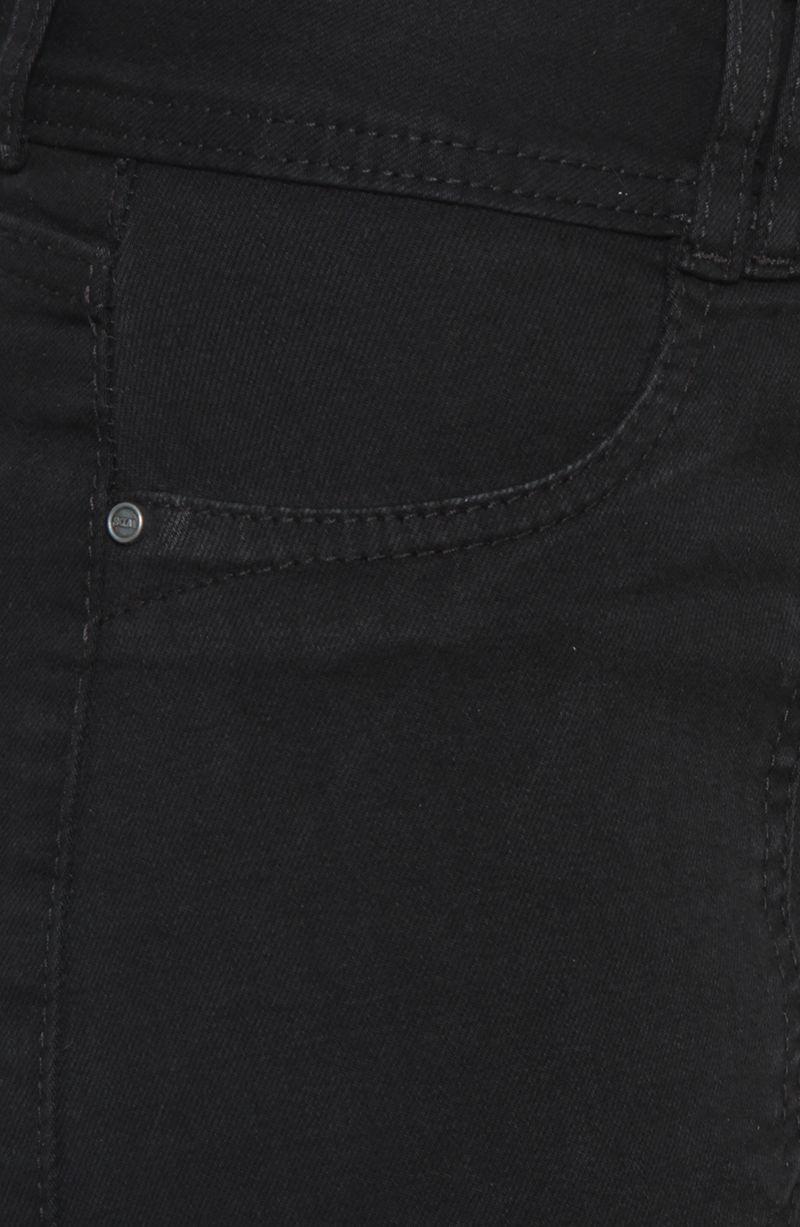 Jeans Cargo Tiro Alto Pretina Ancha Dos Botones  Pierna Flare-6