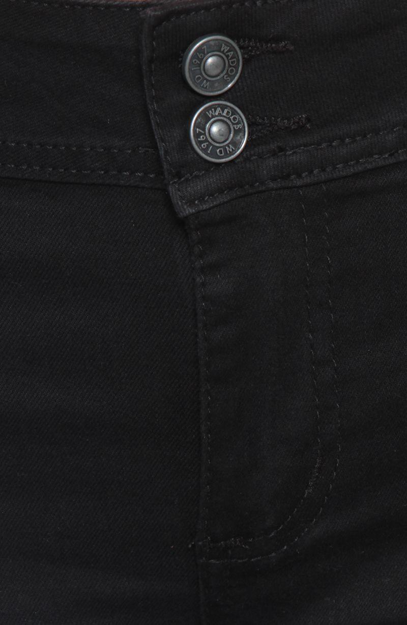 Jeans Cargo Tiro Alto Pretina Ancha Dos Botones  Pierna Flare-9