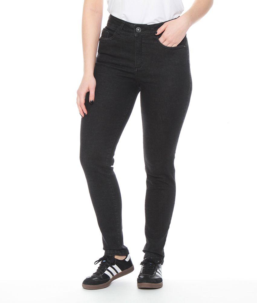 Jeans Pitillo Tiro Alto Push Up Pretina Basica 1 Boton-0