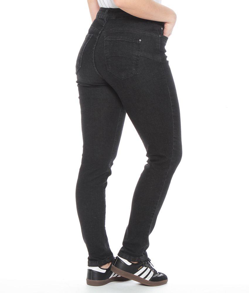 Jeans Pitillo Tiro Alto Push Up Pretina Basica 1 Boton-1
