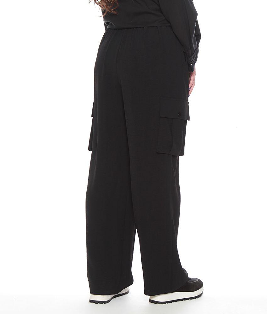 Pantalon Cargo Solido Pretina Elasticada-0