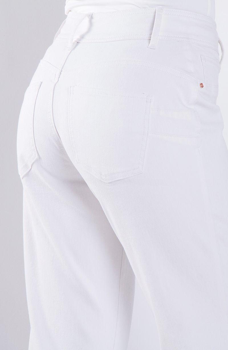 Jeans Recto Tiro Alto Pretina Media 2 Botones-2