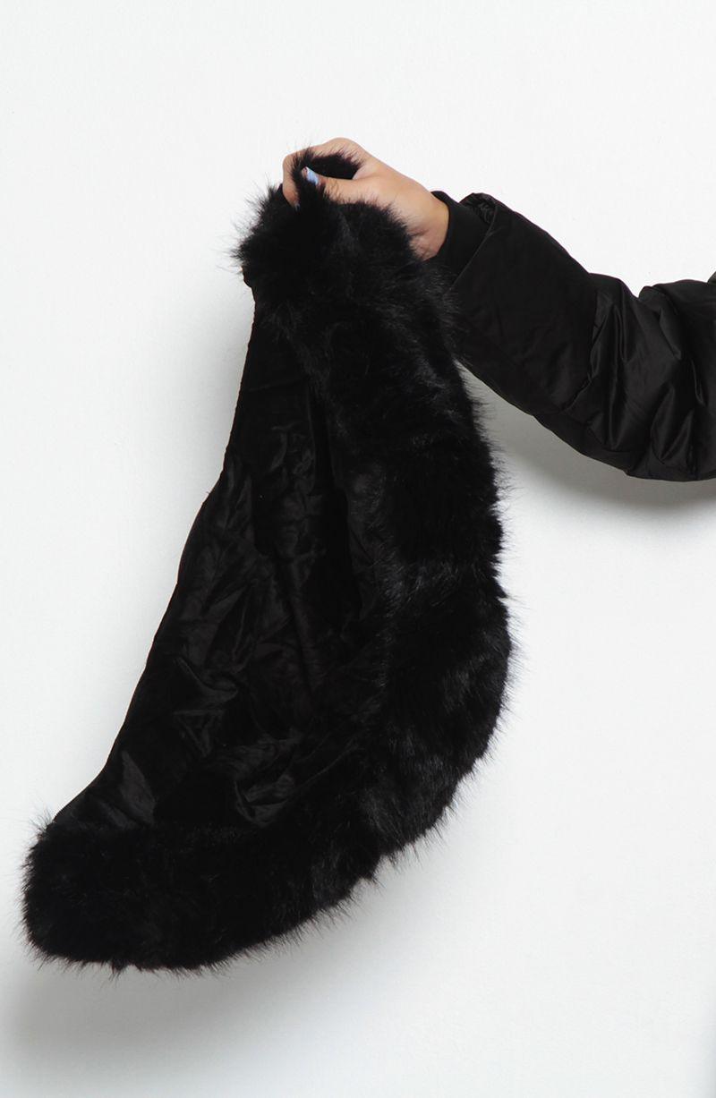 Parka Manga Larga Con Capucha Y Cierre  En Delantero-9