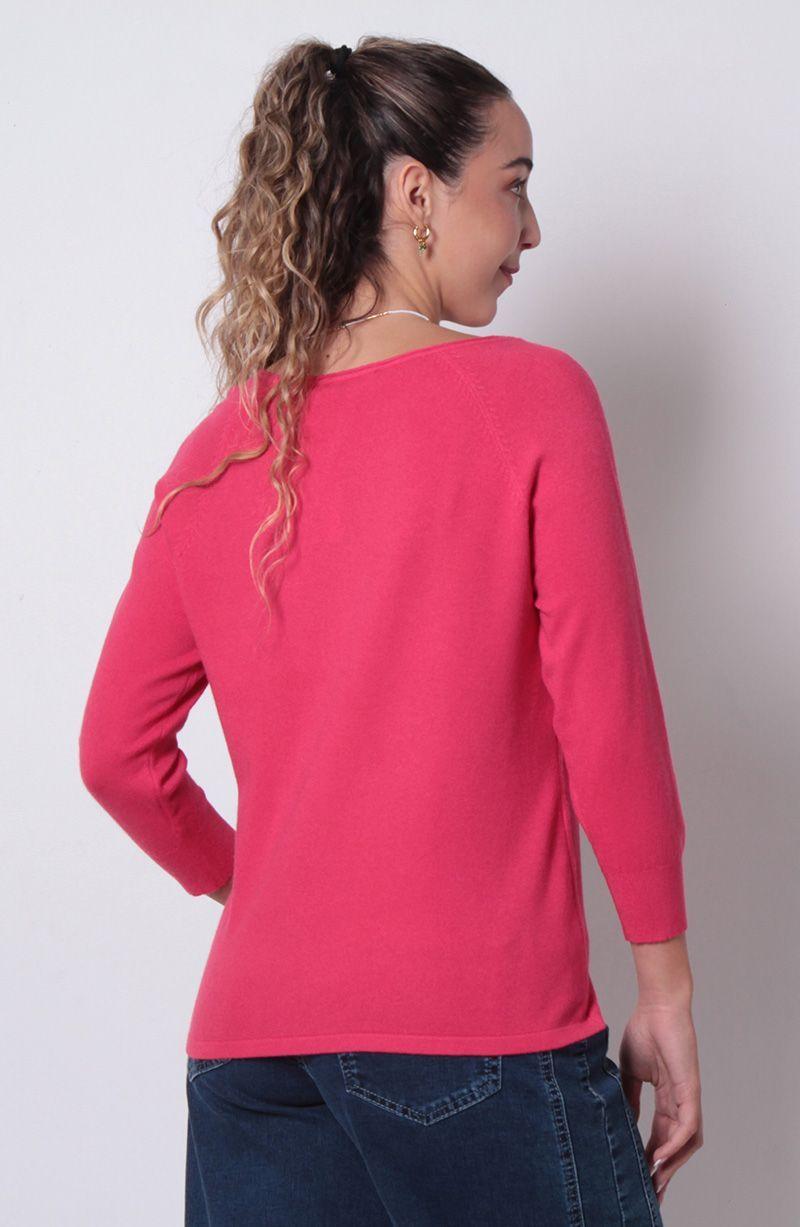 Sweater Manga 3/4 Escote Bote-1