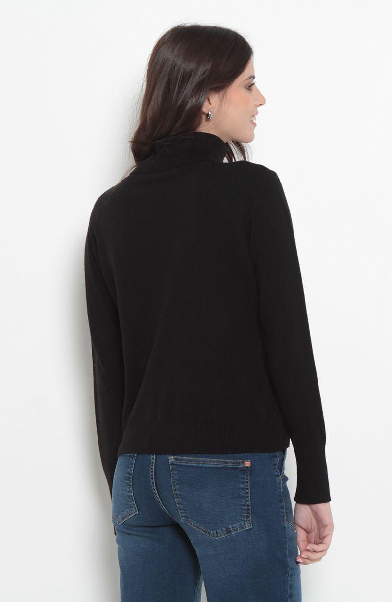 Sweater Manga Larga   Cuello Alto-2