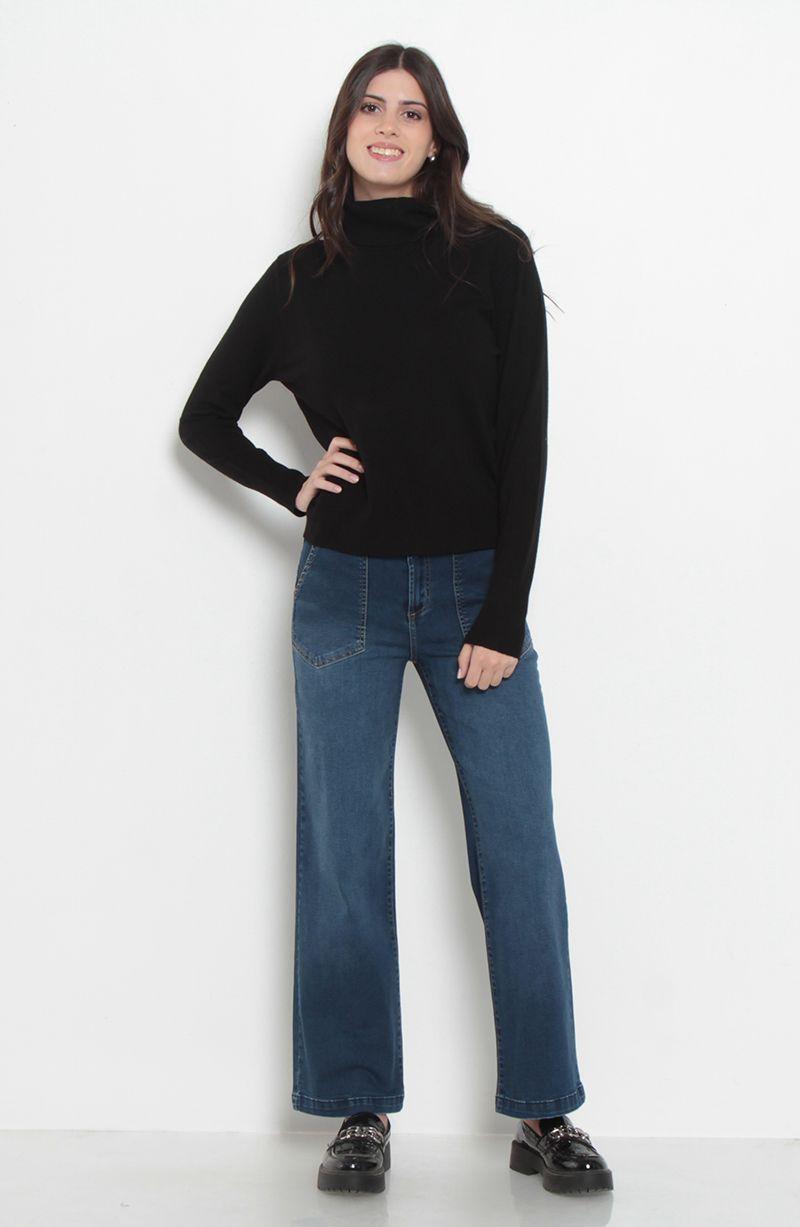Sweater Manga Larga   Cuello Alto-4