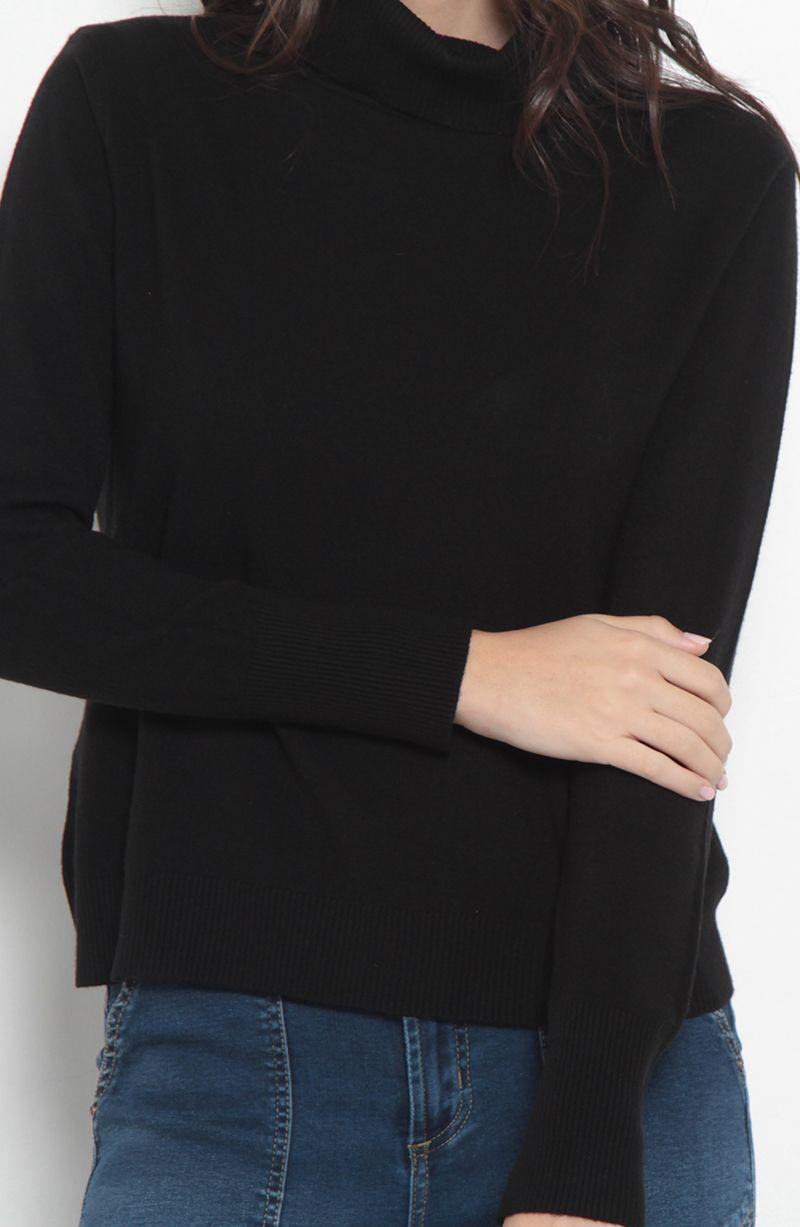 Sweater Manga Larga   Cuello Alto-5