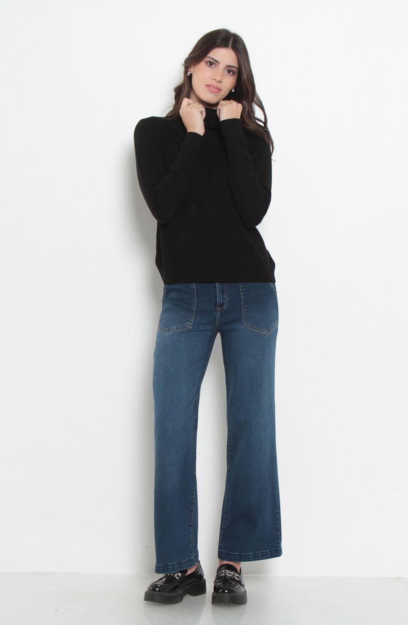 Sweater Manga Larga   Cuello Alto-6
