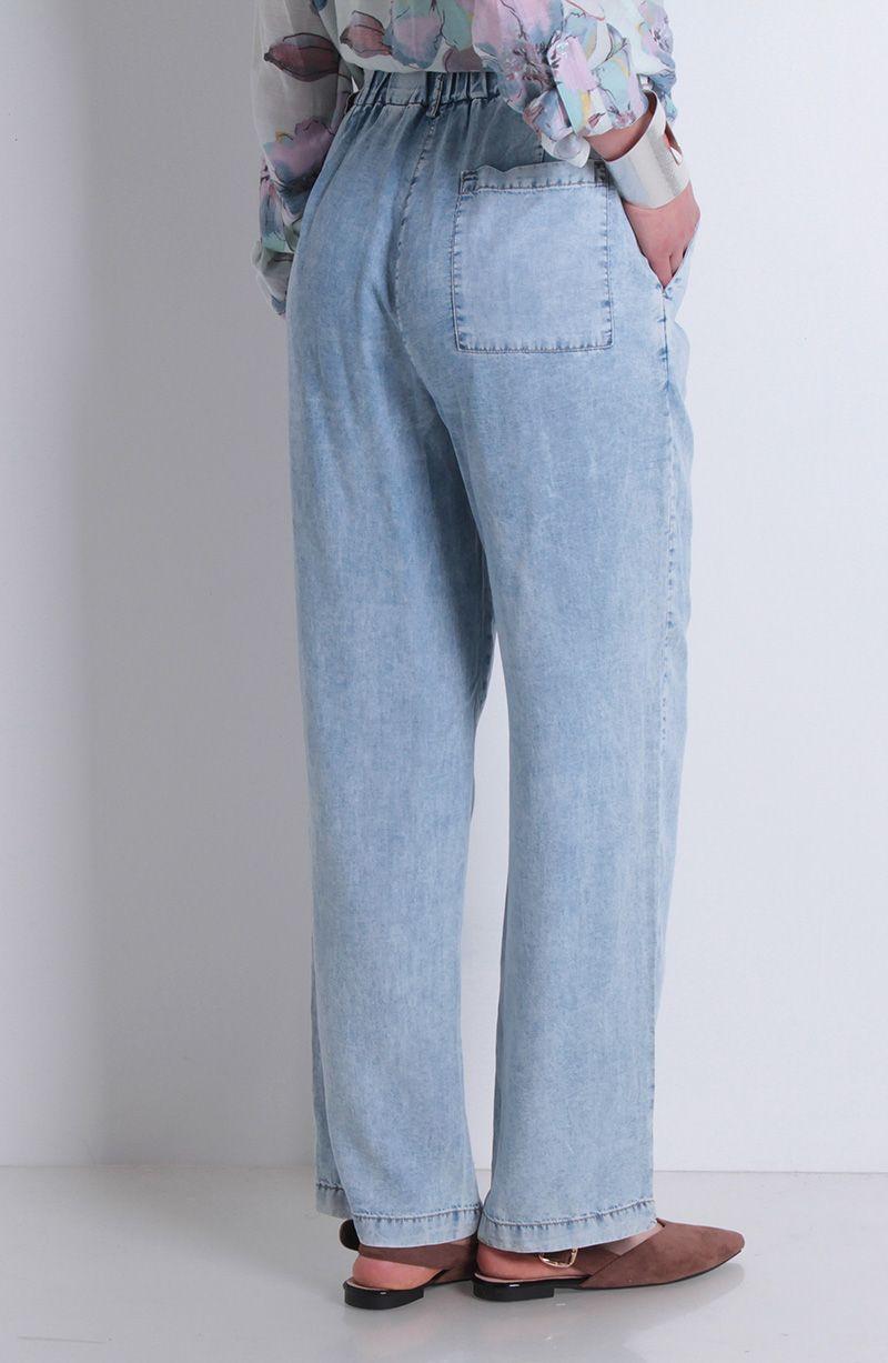 Pantalon Tencel Wide Leg Tiro Alto Pretina Basica 1 Boton-4