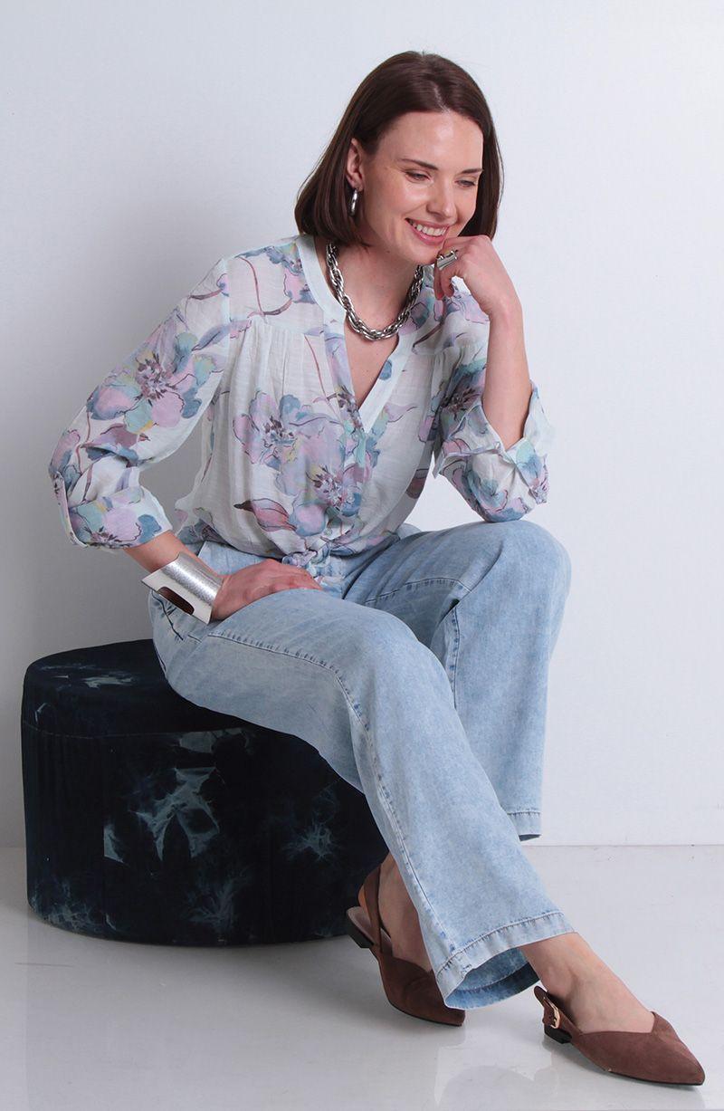 Pantalon Tencel Wide Leg Tiro Alto Pretina Basica 1 Boton-7
